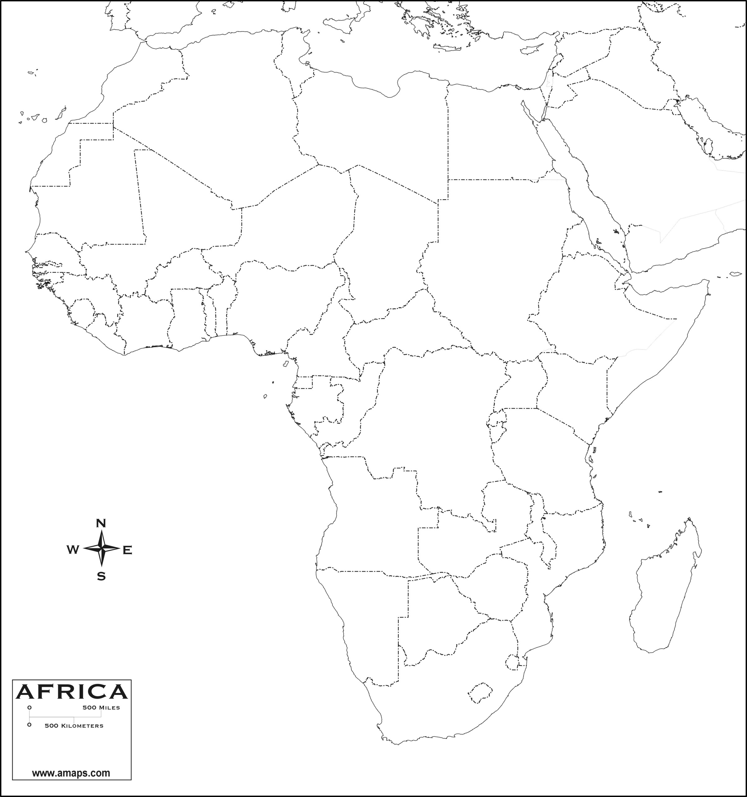 FREE MAP OF AFRICA